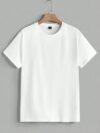 200 grams plain Tshirts - white, M