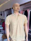 PREMIUM WAFFLE KNITTED  SHIRTS - Cream, XL