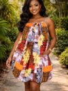 Summer Print Balloon Dress